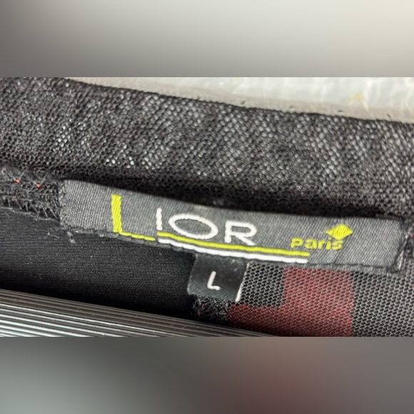 Poor Paris L Asymmetrical Stylish Black and Red Women's Tunic - Picture 6 of 7